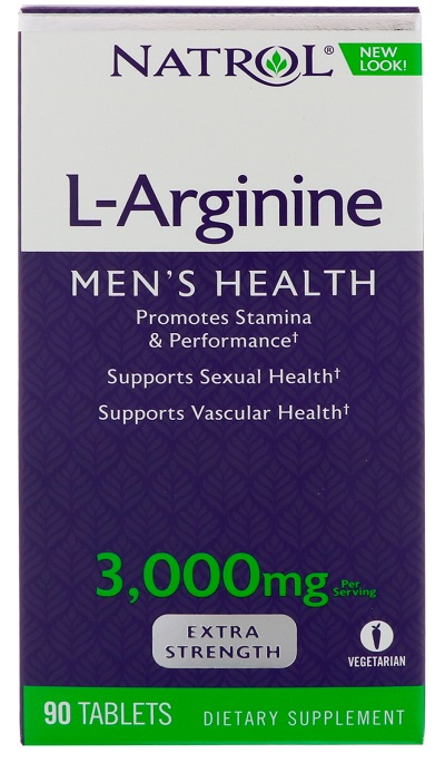 L-Arginina, 3000 mg - 90 tabletek