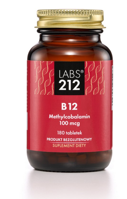 Labs212 - Metakobalamina B12, 100 mcg (180 tabletek)
