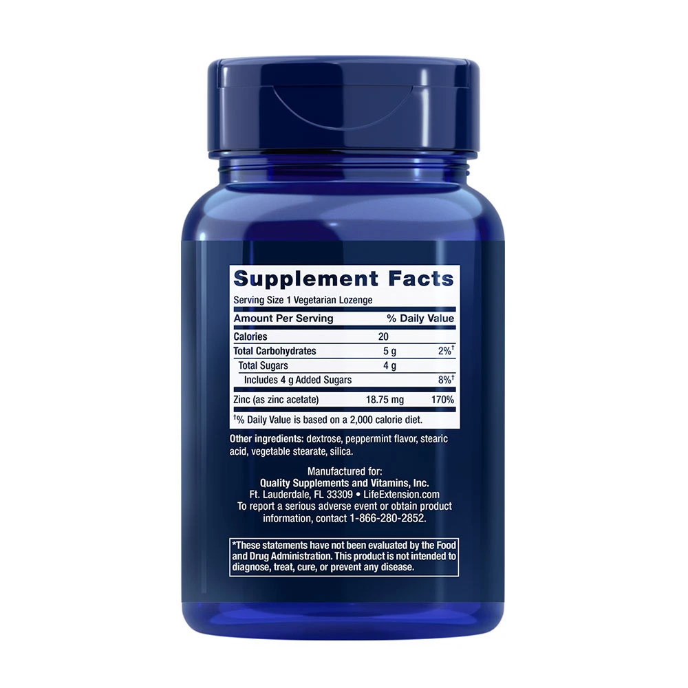 Ulepszone pastylki cynkowe, mięta pieprzowa - 30 tabletek wegetariańskich - obrazek 2