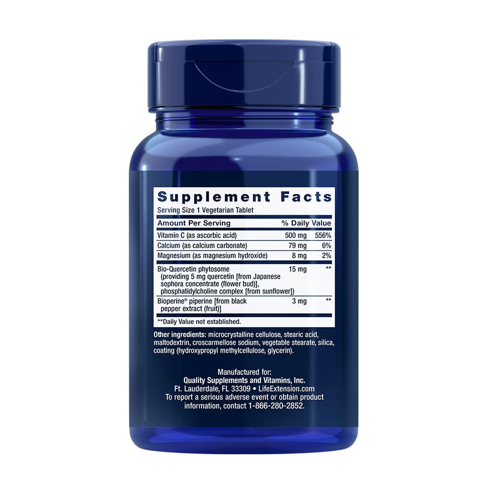 Fast-C i Bio-Quercetin Phytosome - 60 tabletek wegetariańskich - obrazek 2