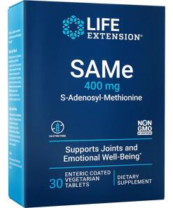 Life Extension - SAMe 400 mg (S-Adenosyl-Methionine) (30 Tablets)