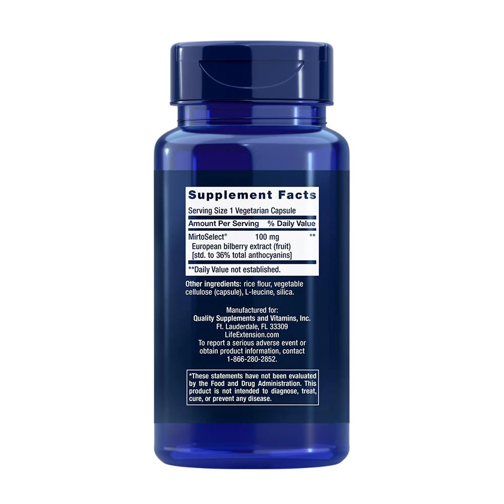 Ekstrakt z borówek standaryzowany, europejski, 100 mg - 90 kapsułek wegetariańskich - obrazek 3