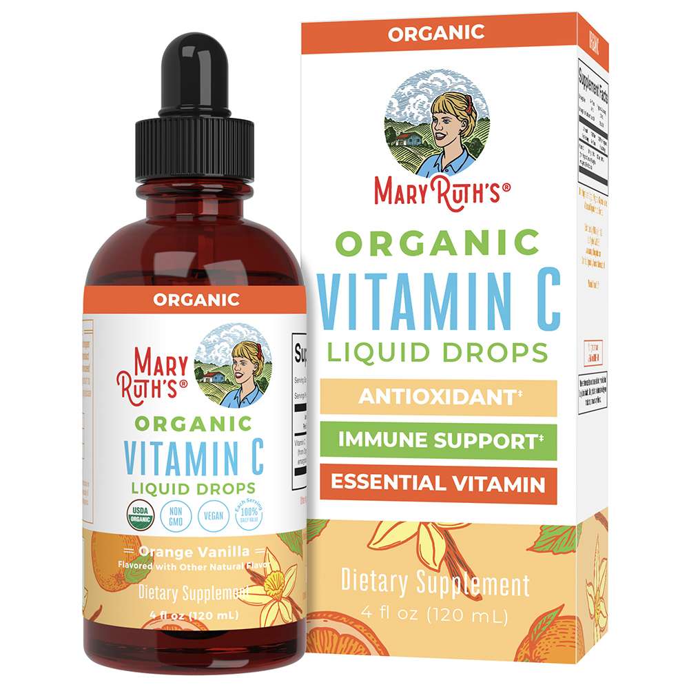 Mary Ruth's Krople witaminy C Pomarańcza Wanilia 120ml