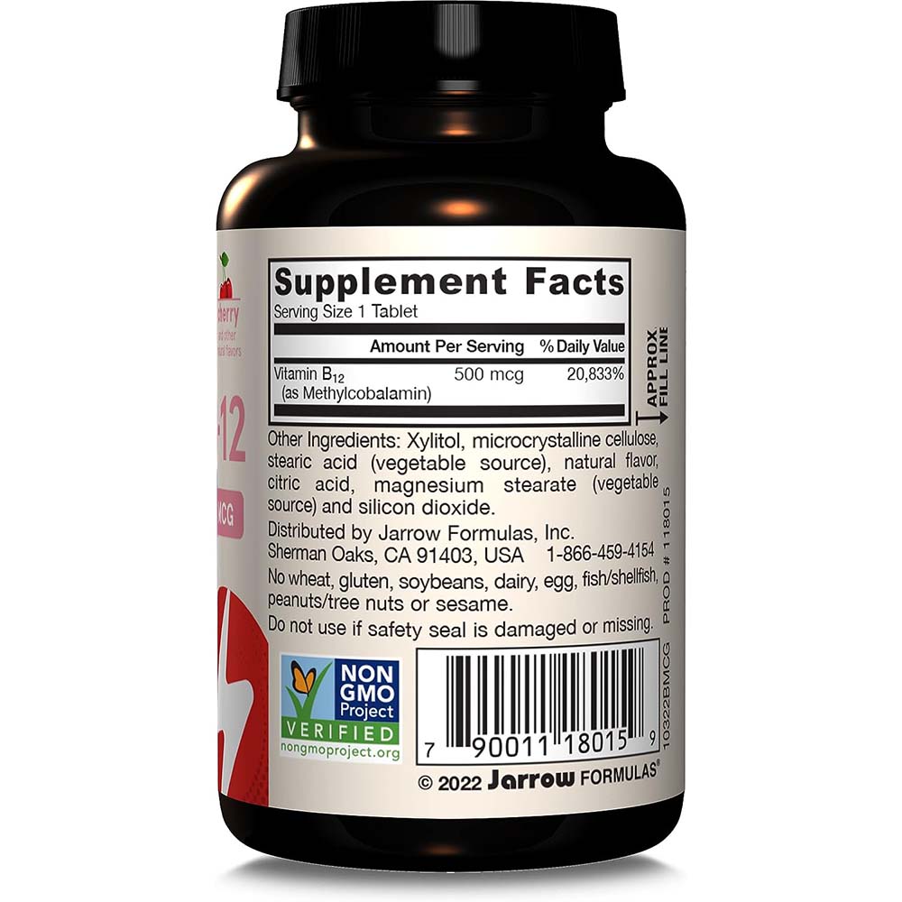 Metylokobalamina B-12, 500 mcg - 100 tabletek do ssania - obrazek 5