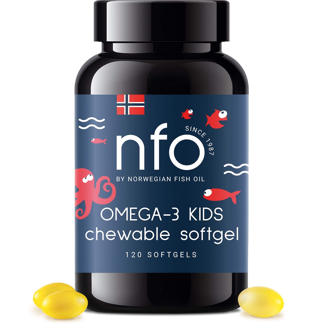 NFO - Omega-3 dla dzieci w formie żującej (120 kapsułek)