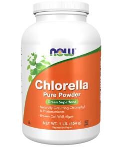 NOW FOODS Chlorella Organic Powder proszek chlorelli ekologicznej 454 g