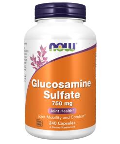 NOW FOODS Glukozamina siarczan 750 mg (240 kapsułek)