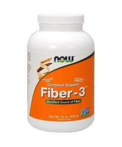 NOW Fiber-3 Organic (454 g) - organiczne włókno