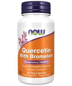 NOW Quercetin With Bromelain (60 kapsułek)