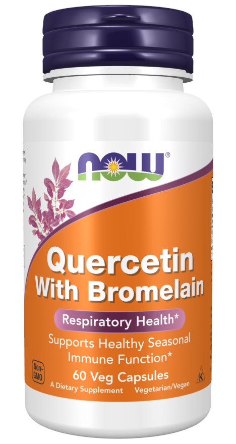 NOW Quercetin With Bromelain (60 Capsules)