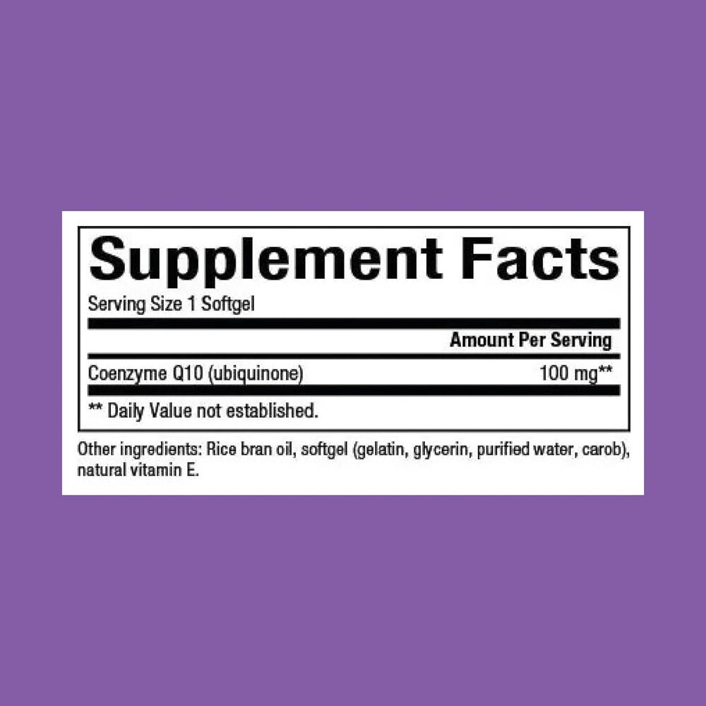 Natural Factors - Koenzym Q10 100 mg, 120 miękkich kapsułek - obrazek 3