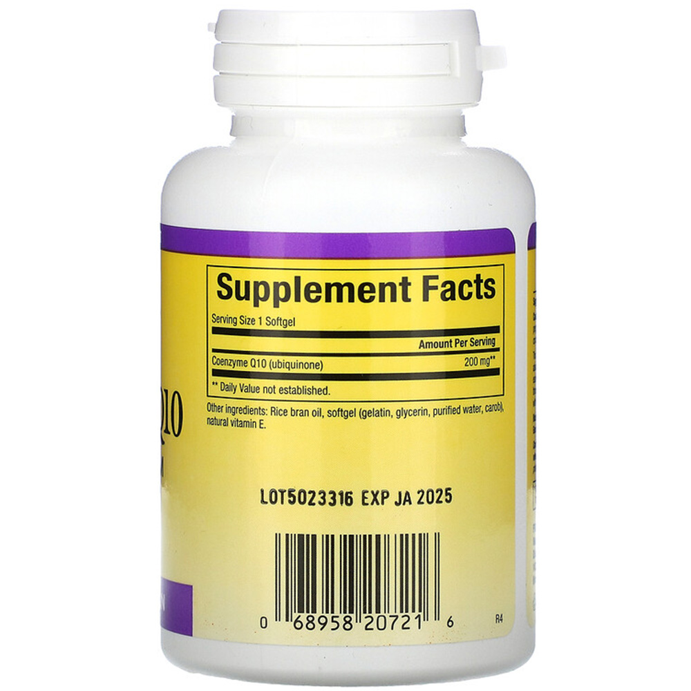 Natural Factors - Koenzym Q10 200 mg, 30 miękkich kapsułek - obrazek 3