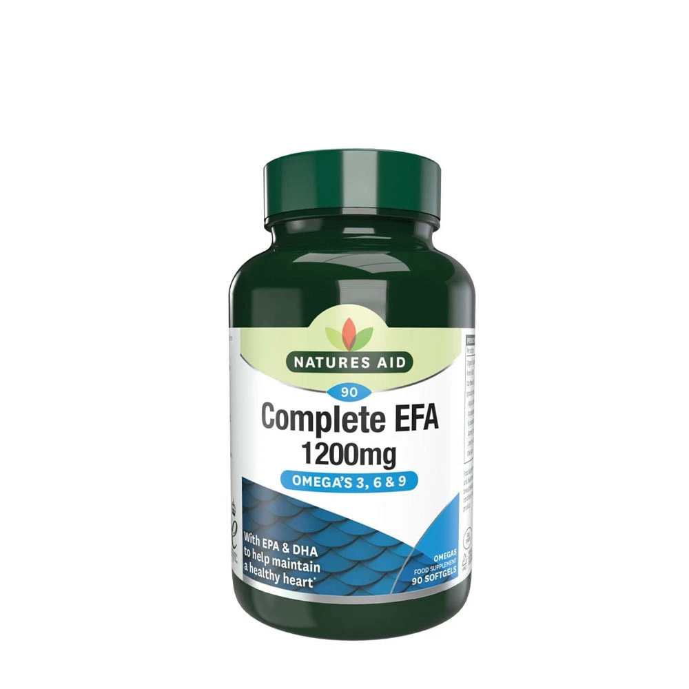 Natures Aid - Kompleksowy EFA 1200 mg (Omega 3, 6 i 9) (90 kapsułek miękkich)