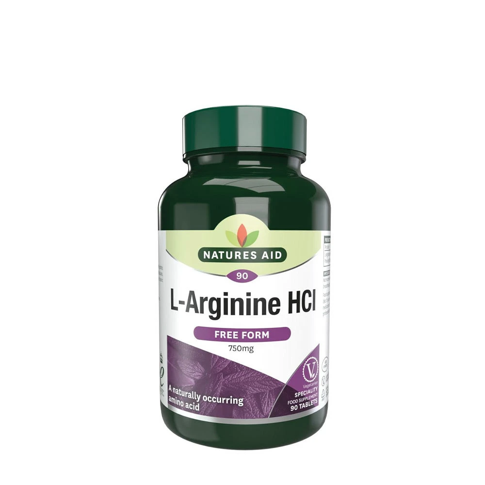 Natures Aid - L-arginina HCl (90 tabletek)