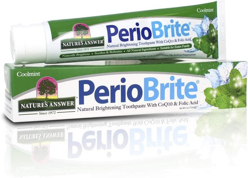 Nature's Answer - Pasta do zębów Periobrite o smaku miętowym, 113g - obrazek 2