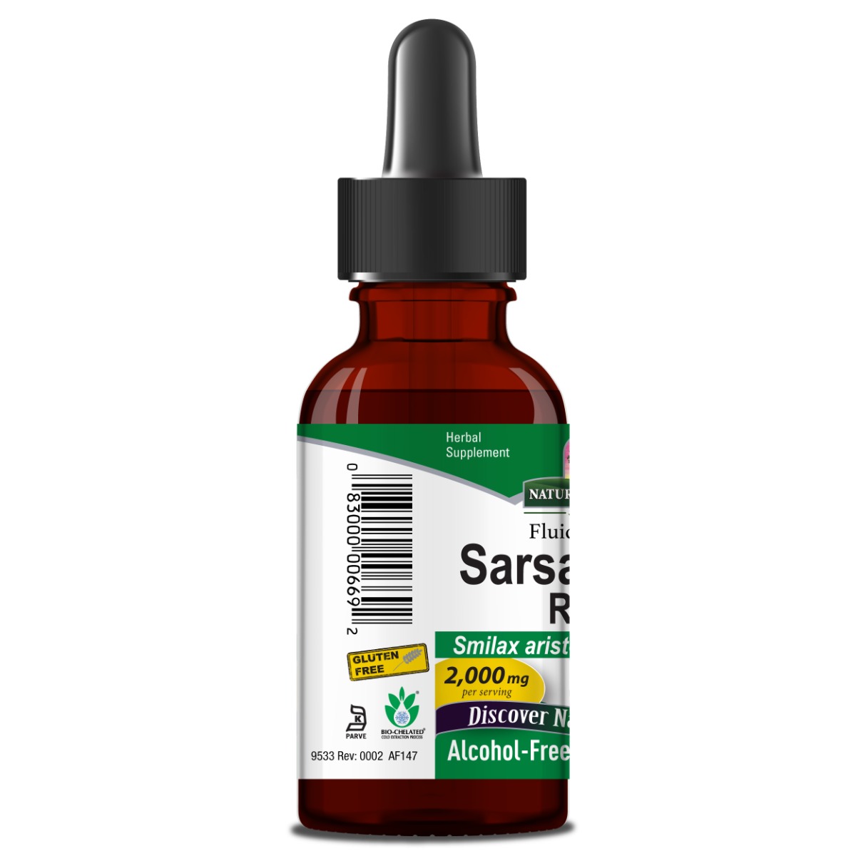 Nature's Answer - Korzeń Sarsaparilli Bezalkoholowy, 30 ml - obrazek 3