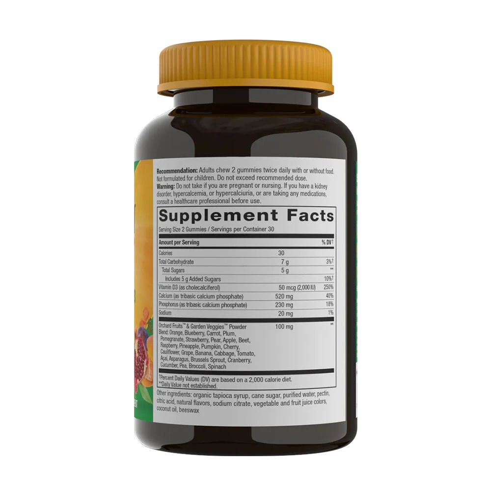 Nature's Way - Alive!® Żelki z wapniem i witaminą D3 (60 żelek) - obrazek 2