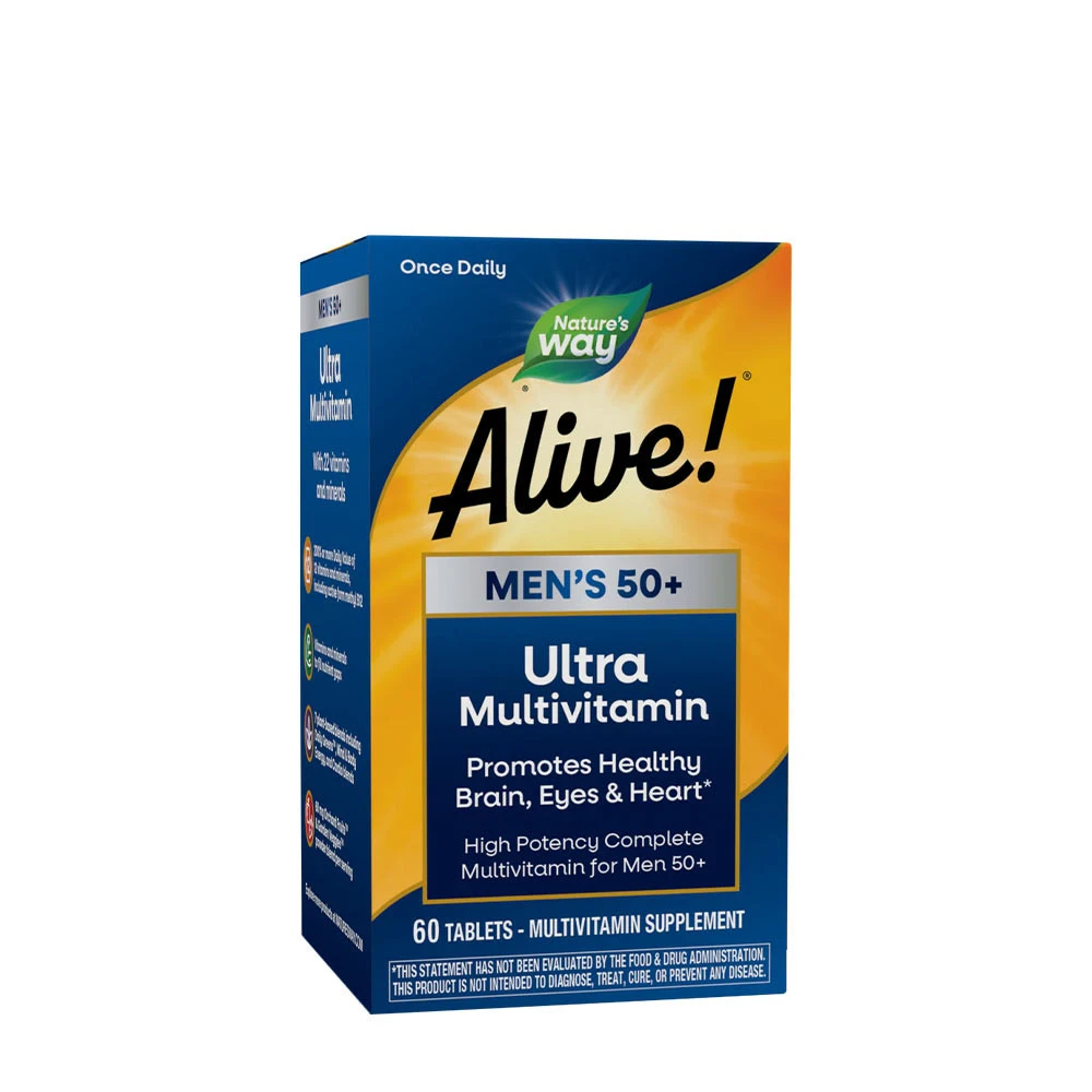 Nature's Way - Alive!® Męski Ultra Multivitamin 50+ (60 tabletek)