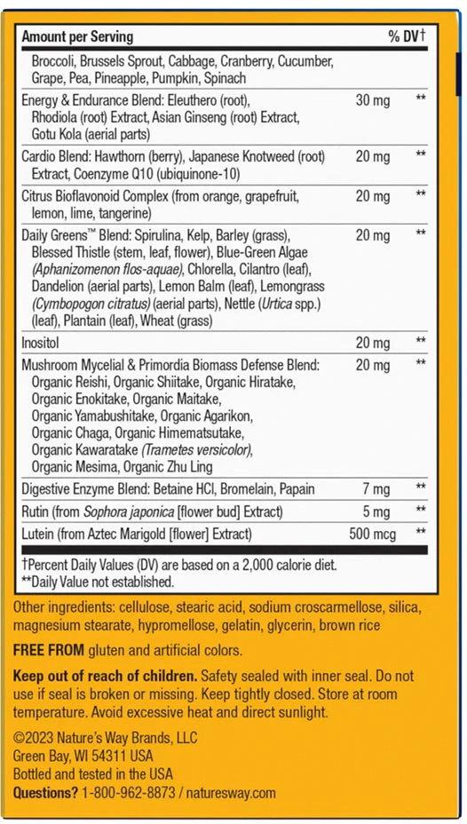 Nature's Way - Alive!® Męski Ultra Multivitamin (60 tabletek) - obrazek 3