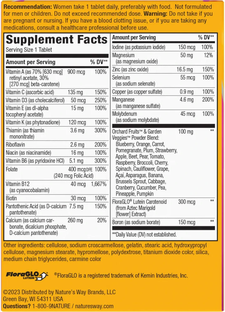 Nature's Way - Alive!® Kompletny wieloskładnikowy suplement dla kobiet 50+ (50 tabletek) - obrazek 2
