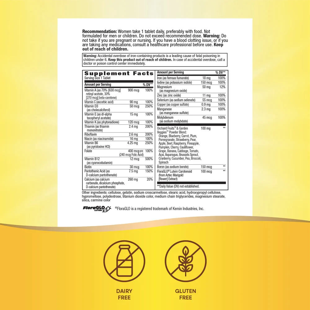 Nature's Way - Alive!® Kompletny wieloskładnikowy suplement dla kobiet (130 tabletek) - obrazek 2