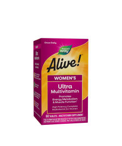 Natures Way Alive!® Women's Ultra Multivitamin - Ultra multiwitamina dla kobiet (60 tabletek)
