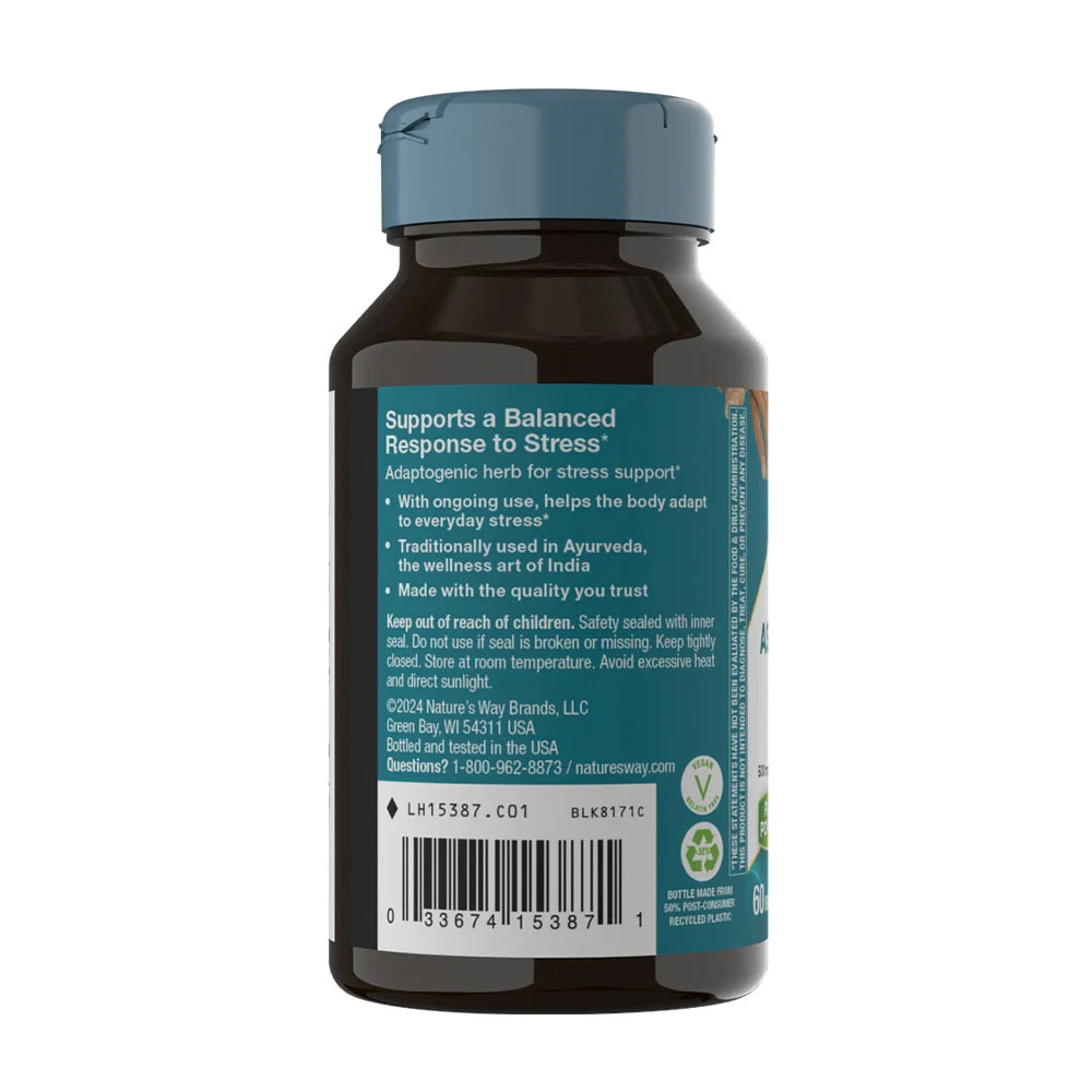 Nature's Way - Ashwagandha (60 kapsułek) - obrazek 3