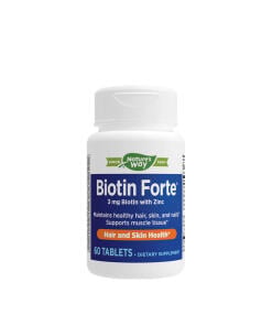 Natures Way Biotin Forte® with Zinc (60 Tablets)