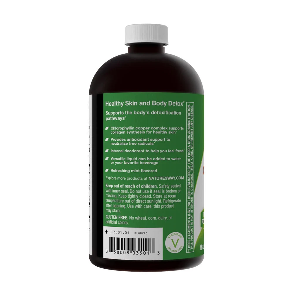 Nature's Way - Chlorofresh® Płynny chlorofil (480 ml, mięta) - obrazek 3