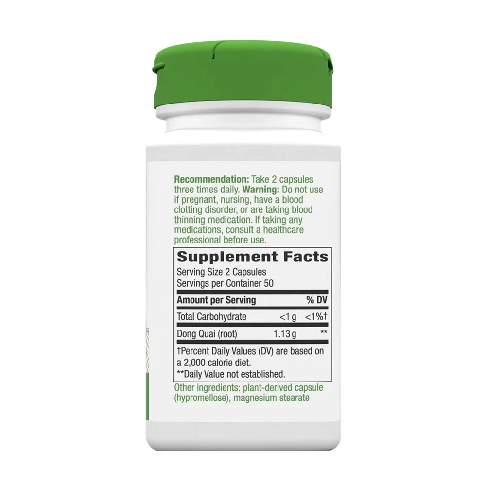 Nature's Way - Korzeń Dong Quai (100 kapsułek) - obrazek 2