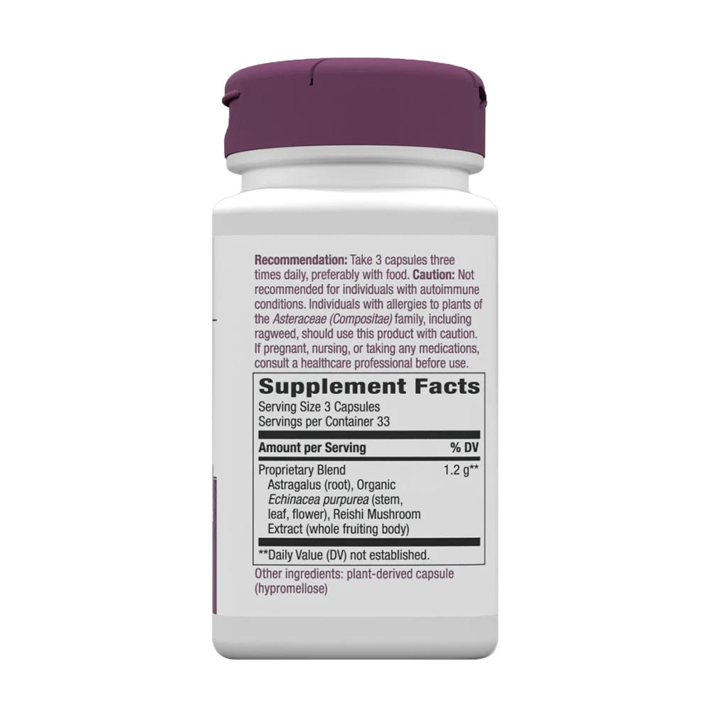 Nature's Way - Echinacea, Astragalus i Reishi (100 kapsułek) - obrazek 2