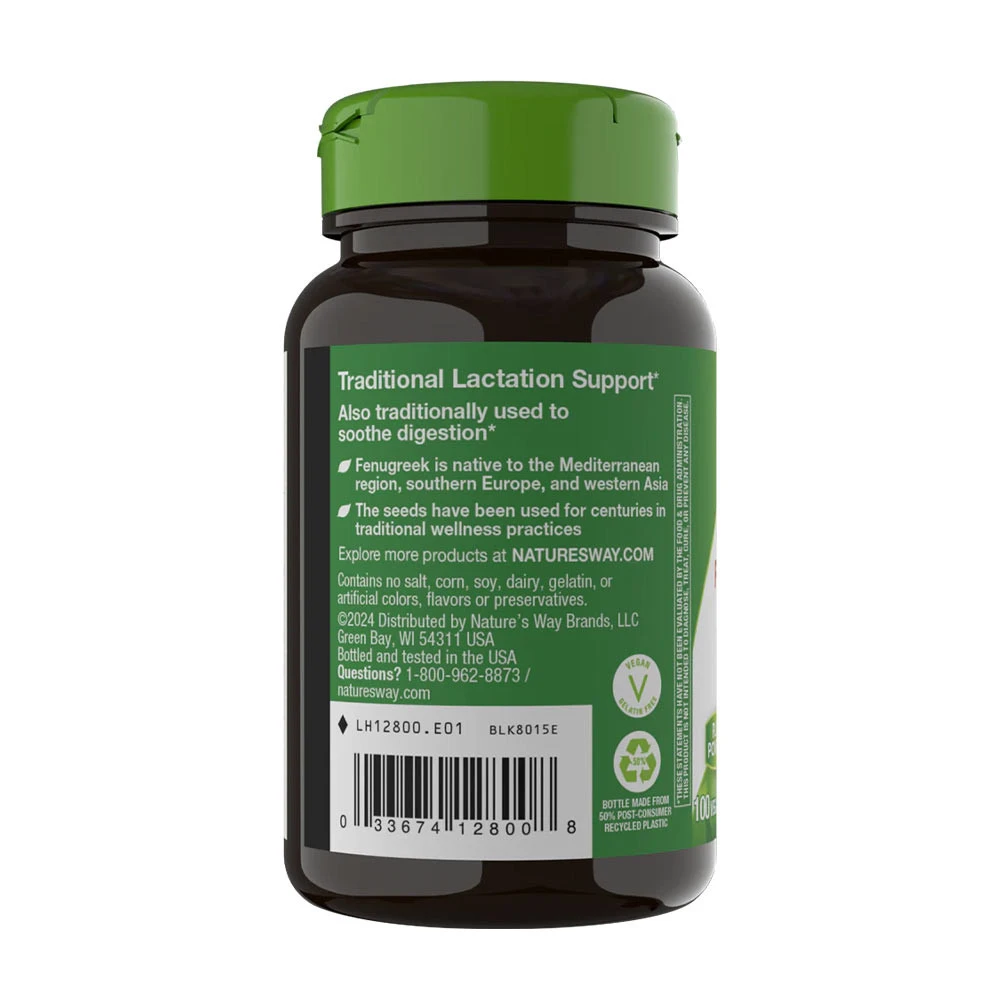 Nature's Way - Nasiona Kozieradki (100 kapsułek) - obrazek 3