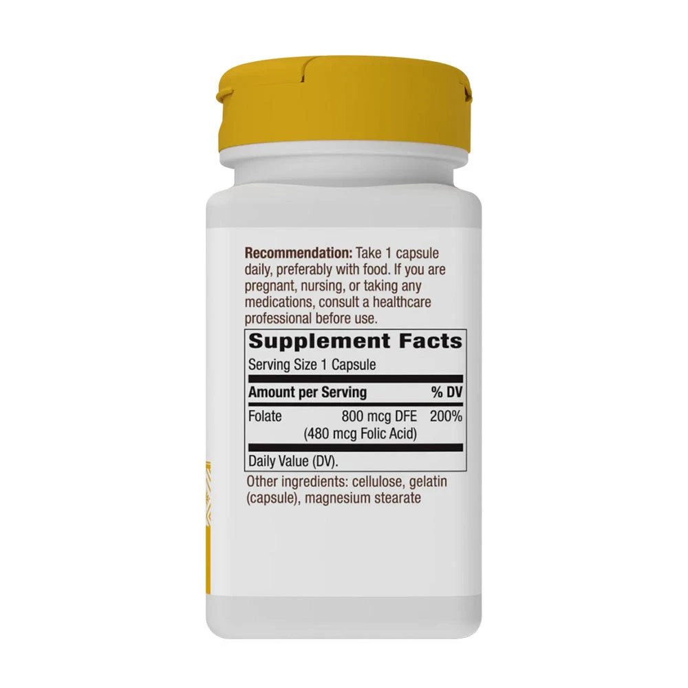 Nature's Way - Kwas foliowy (100 kapsułek) - obrazek 2