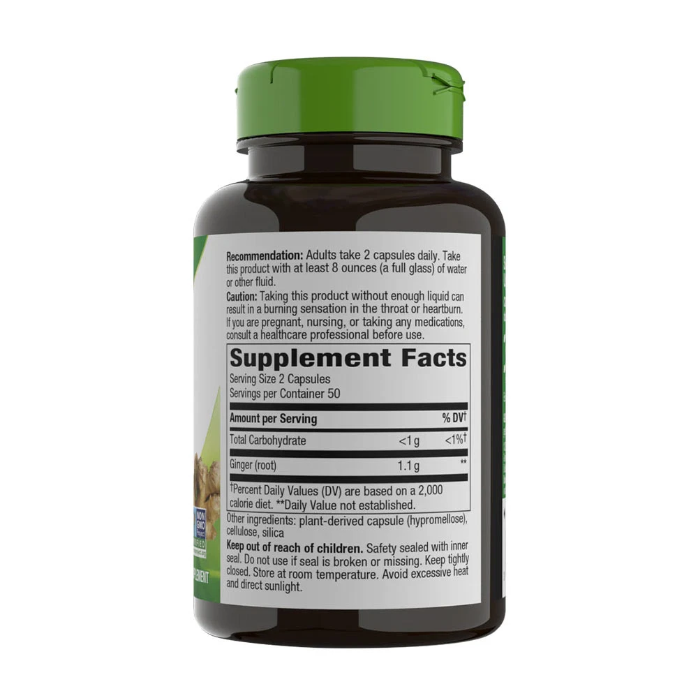 Nature's Way - Korzeń imbiru (100 kapsułek) - obrazek 2