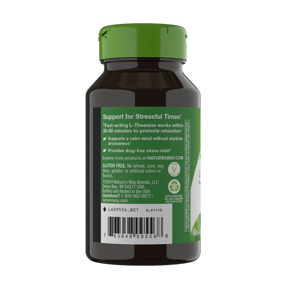 Nature's Way L-Teanina, 60 kapsułek - obrazek 3