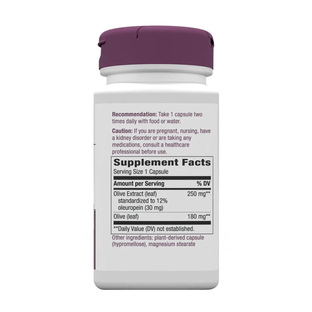 Nature's Way - Ekstrakt z Liści Oliwnych, Premium (60 Kapsułek) - obrazek 2