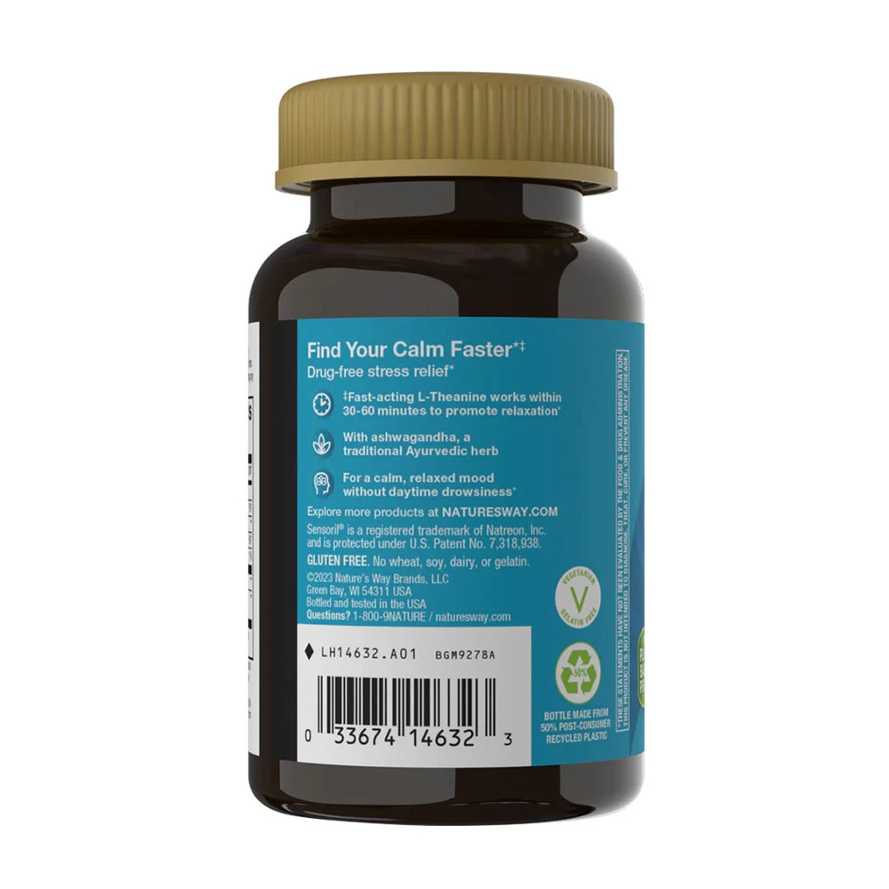 Nature's Way - Żelki Quick Calm Nature's Way o smaku jagodowym (60 żelek) - obrazek 3