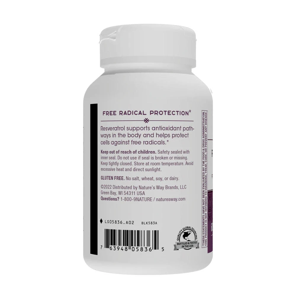 Nature's Way - Resveratrol-Forte® (60 kapsułek miękkich) - obrazek 3