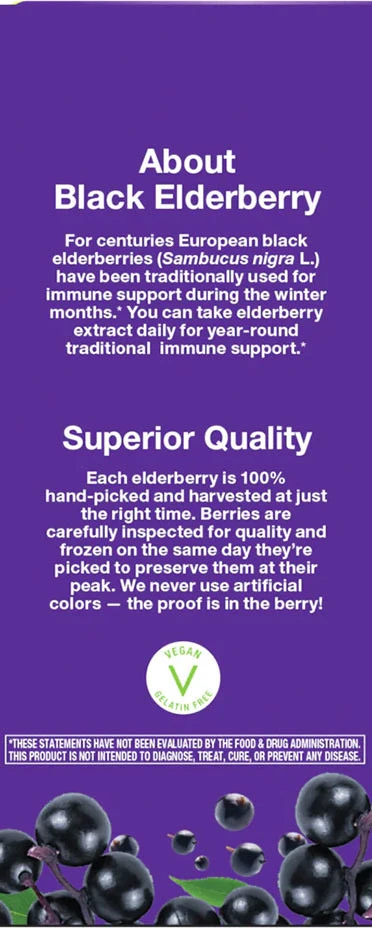 Nature's Way - Syrop Sambucus na Wzmocnienie Odporności (120 ml) - obrazek 3