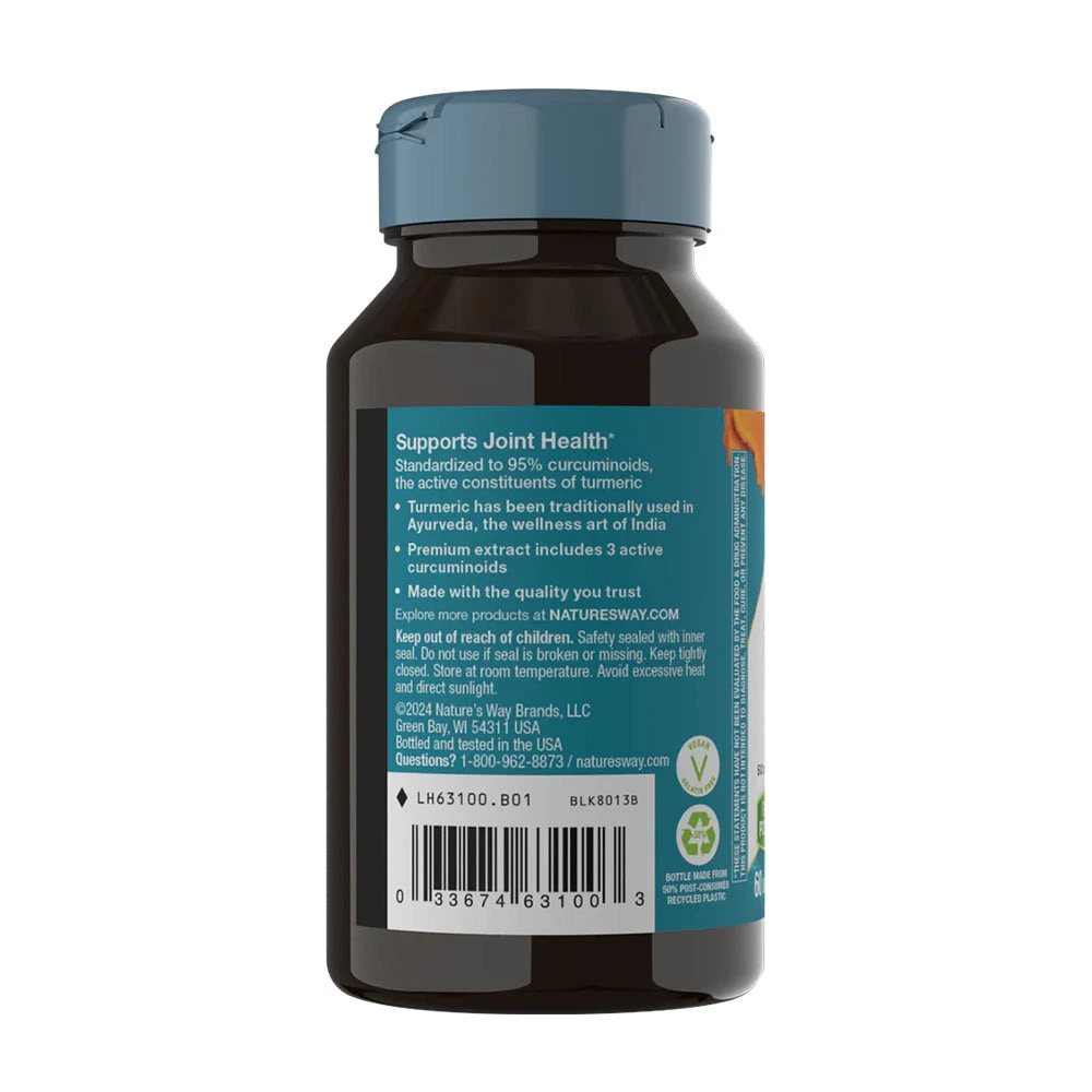 Nature's Way - Ekstrakt z kurkumy premium (60 tabletek) - obrazek 3