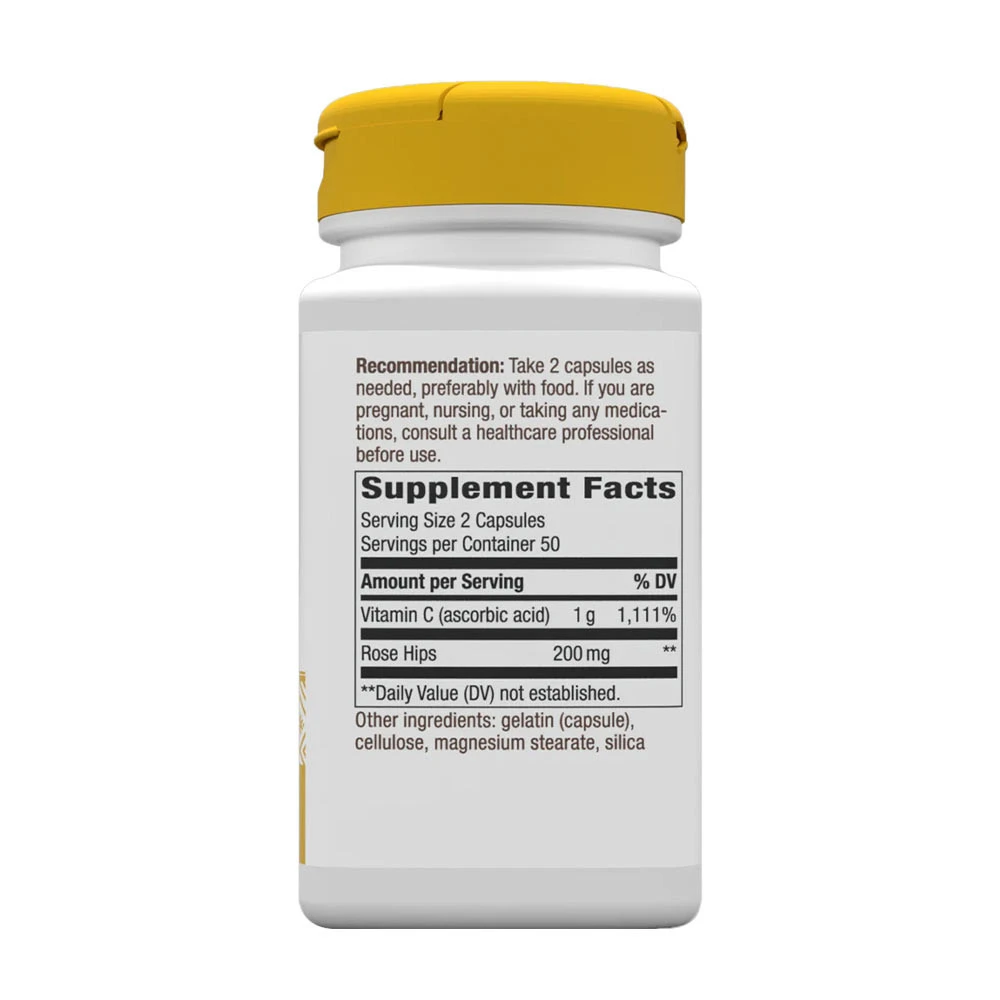 Nature's Way - Witamina C z dziką różą, 100 kapsułek - obrazek 2