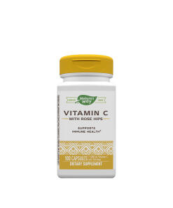 Natures Way Vitamin C with Rose Hips (100 Capsules) - suplement diety