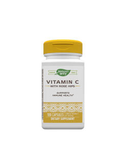 Natures Way Vitamin C with Rose Hips (100 Capsules) - suplement diety