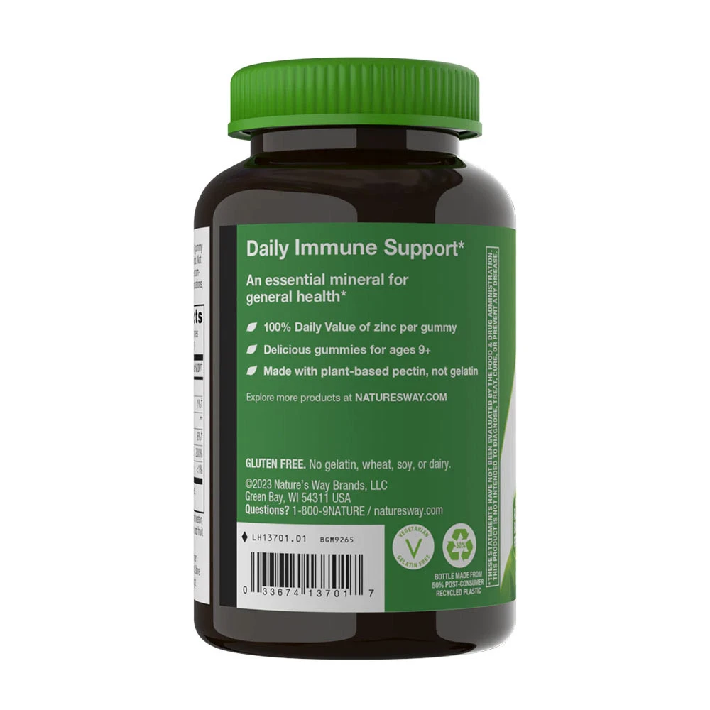 Nature's Way - Cynkowe żelki Nature's Way, mieszane owoce leśne (120 żelek) - obrazek 3