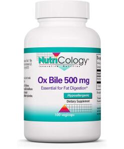 Nutricology Żółć Wołowa 500 mg 100 kapsułek roślinnych