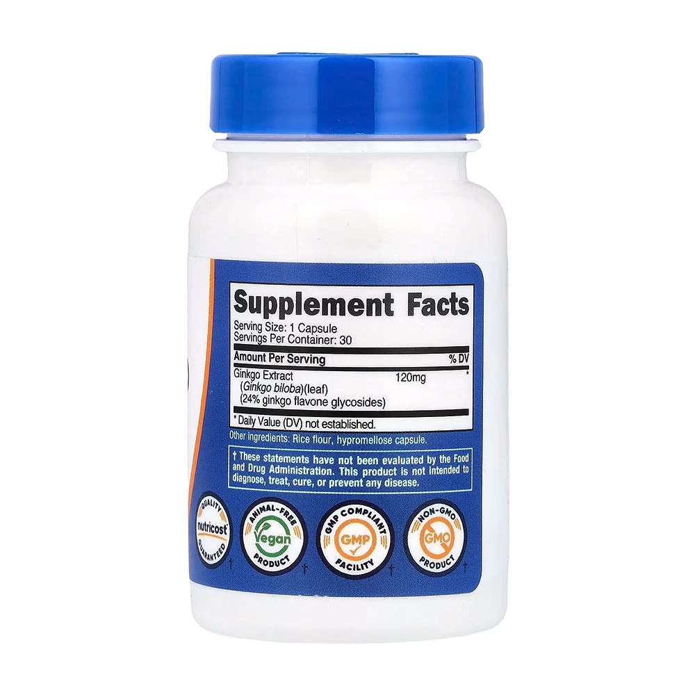 Nutricost - Ginkgo Biloba Nutricost (30 kapsułek) - obrazek 2