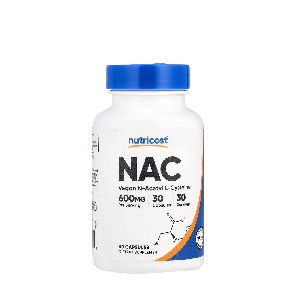Nutricost - N-acetylocysteina (NAC) 600 mg, 30 kapsułek