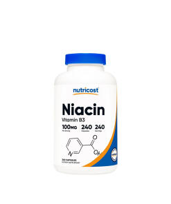 Nutricost Vitamin B3 Niacin 100 mg (240 kapsułek)