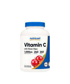 Nutricost Vitamin C with Rose Hips kapsułki (240 kapsułek)