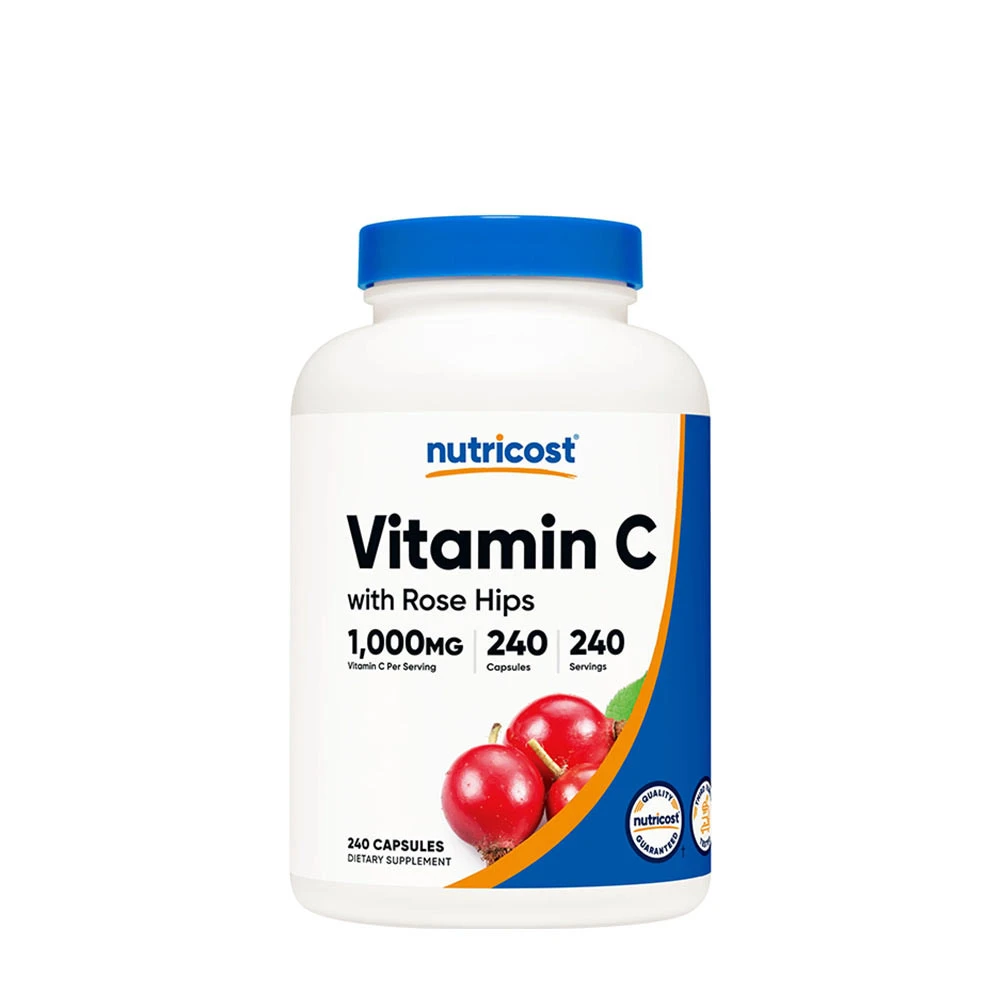 Nutricost Vitamin C with Rose Hips kapsułki (240 kapsułek)